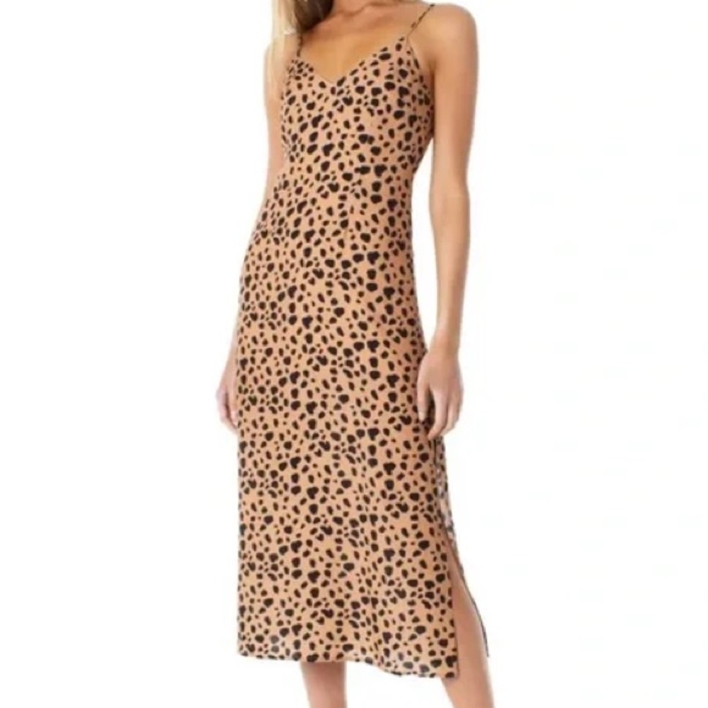 Bohdii Satin Slip Midi Dress, M, NWT